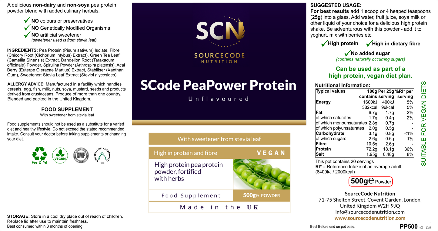 SCode PeaPower Protein